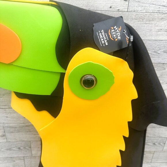 Brand NWT Hyde & Eek Adult Toucan Head Foam Halloween Costume One Size Fits Most - Picture 3 of 7